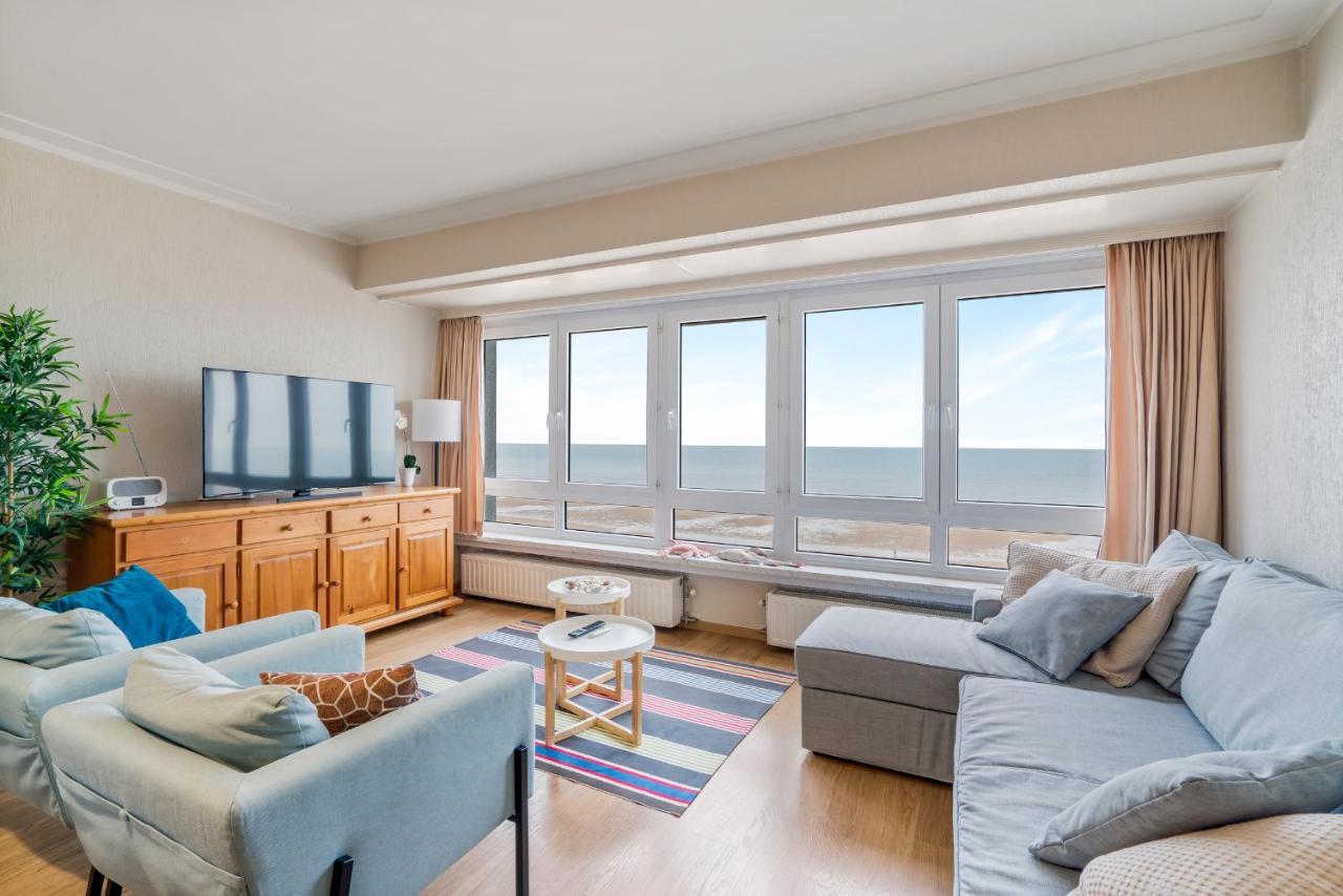 Appartement Zonnig Familie App Op Zeedijk Met Zeezicht Voor 6P à Ostende Extérieur photo